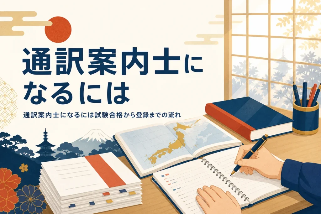 通訳案内士になるには試験合格から登録までどう進むかを解説する記事のアイキャッチ