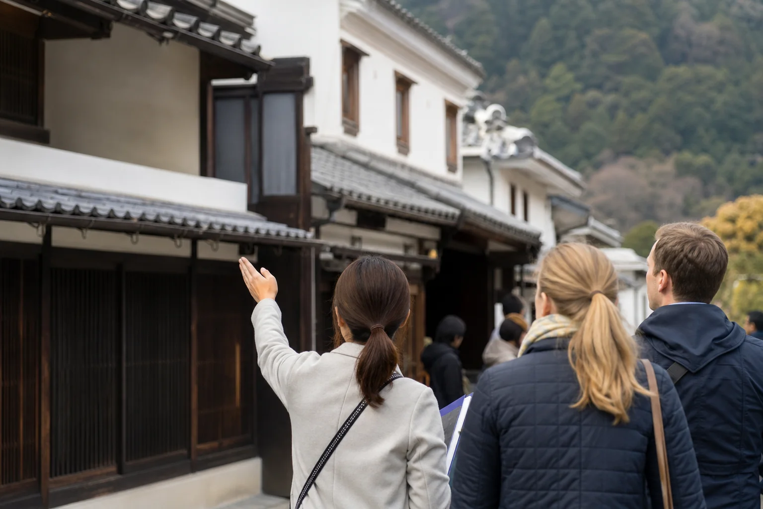 合格して登録したあとに通訳案内士として観光地を案内する仕事のイメージ写真